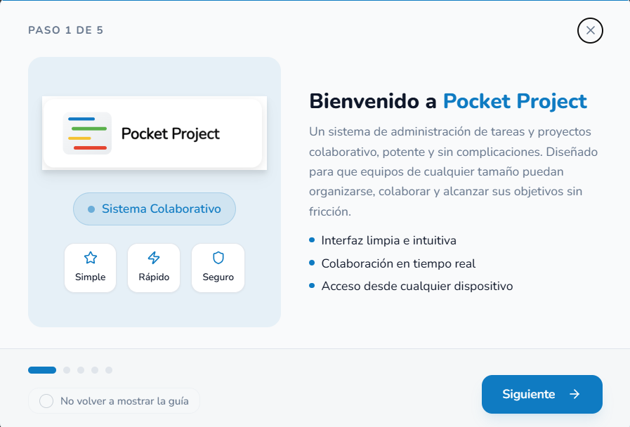 Pocket Project Feature